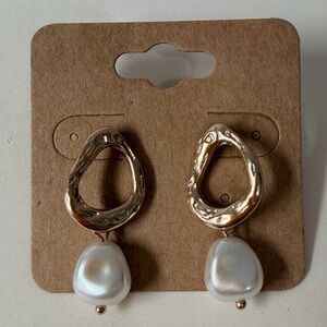 Elegant Gold & Pearl Drop Earrings | Timeless Classic